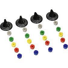 XP100 Universal Electric Range Knob Kit, Black, 4 Pieces