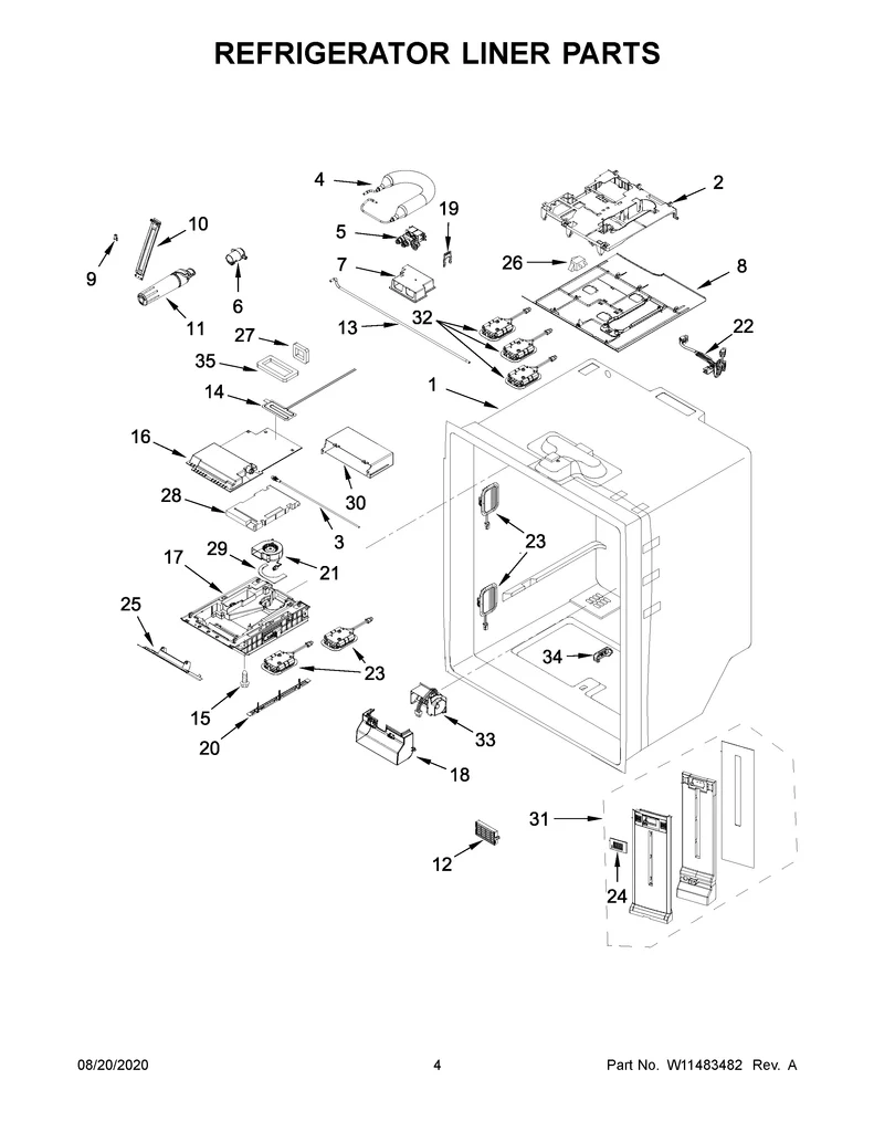 XP11484840 Refrigerator Light Module, Replaces W11484840 - Image 2