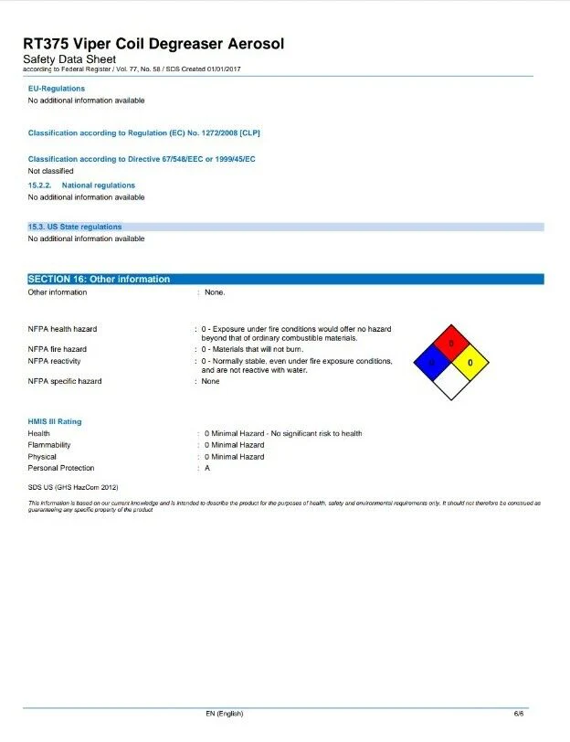 XP375A Coil Cleaner Aerosol - Image 3
