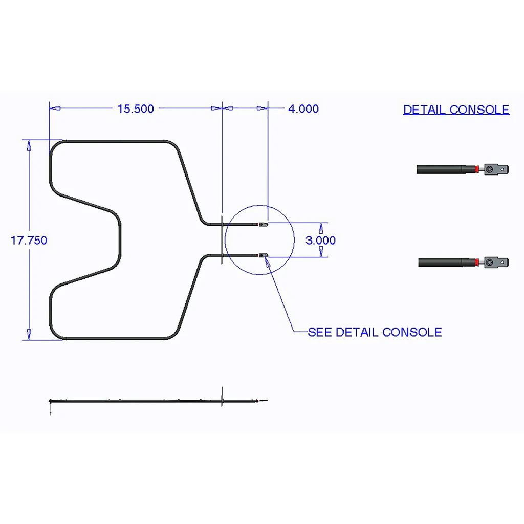 XP44K5012 Range Bake Element, Replaces WB44K5012 - Image 2