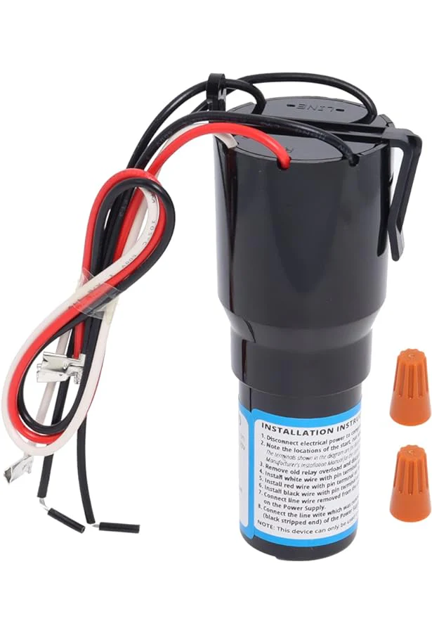 5000XP Refrigerator 3 in 1 start Relay Overload Start Capacitor 1/5 HP