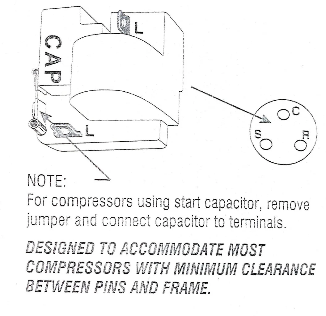 XP999 Push On Refrigerator Relay & Overload - Image 2