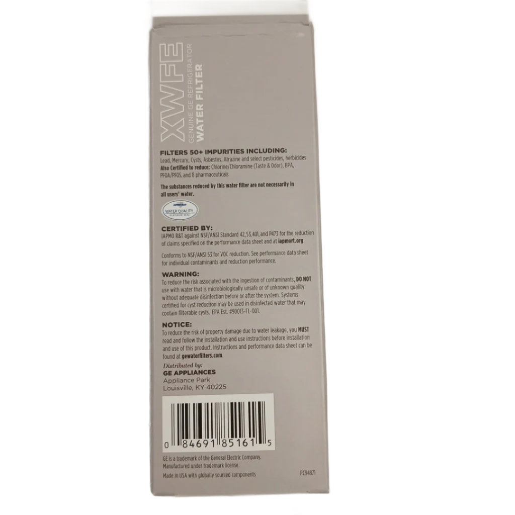 XWFE GE Refrigerator RFID Water Filter OEM (replaces WR01F04788) - Image 4