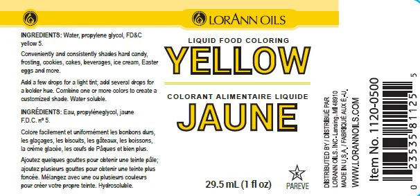 Yellow Liquid Food Color - Liquid Food Coloring - 4 oz, 1 Gallon - Ships Free Within Canada on Orders Above CAD $199 - Image 2