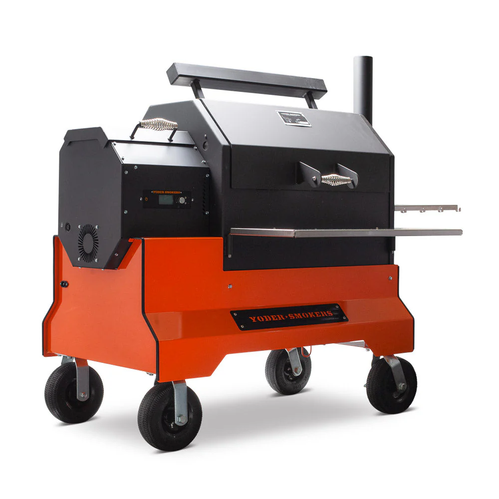 Yoder YS640S Competition Pellet Grill, Orange - Image 2
