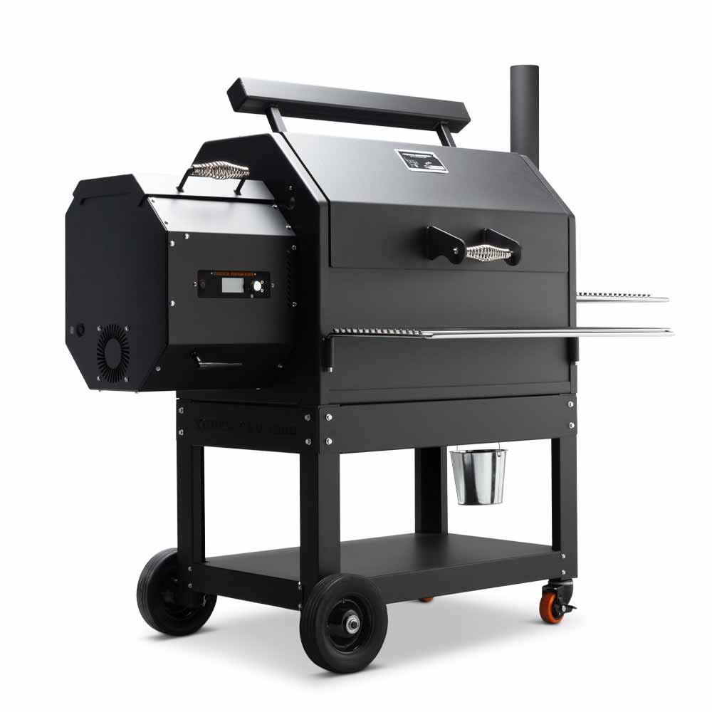 Yoder YS640s Pellet Grill with Wire Shelves + 2nd Level Slide Out Cooking Shelf - Image 3