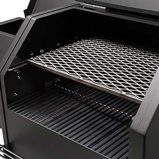 YS480s Black Competition with Stainless Steel Shelves + 2nd Level Slide-Out Cooking Shelf - Image 8