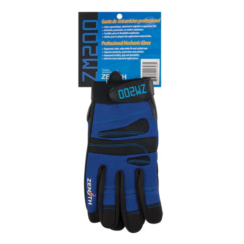 ZM200 Mechanic's Gloves, Synthetic Palm, Size Medium - Image 2